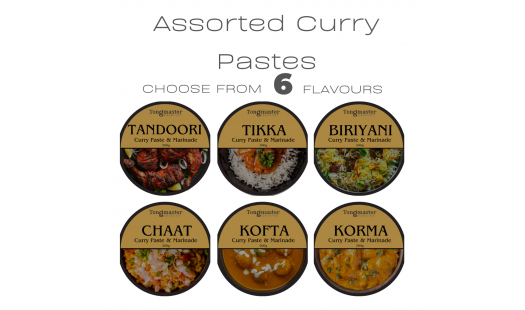 2 x Tongmaster Assorted Curry Paste & Marinade - 200g